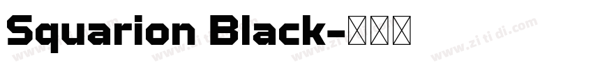 Squarion Black字体转换